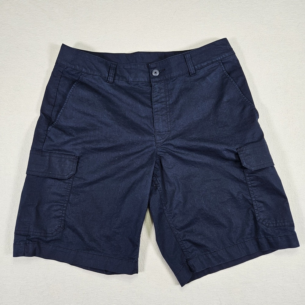 Columbia Shorts Mens 34 10 Blue Rapid Rivers Comfort Cargo AM5953 Straight Fit